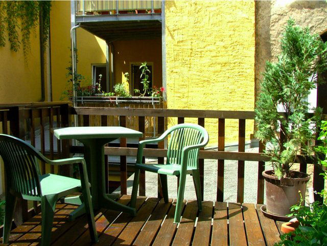 Weimar Ferienwohnung Am Goethebrunnen: Balkon